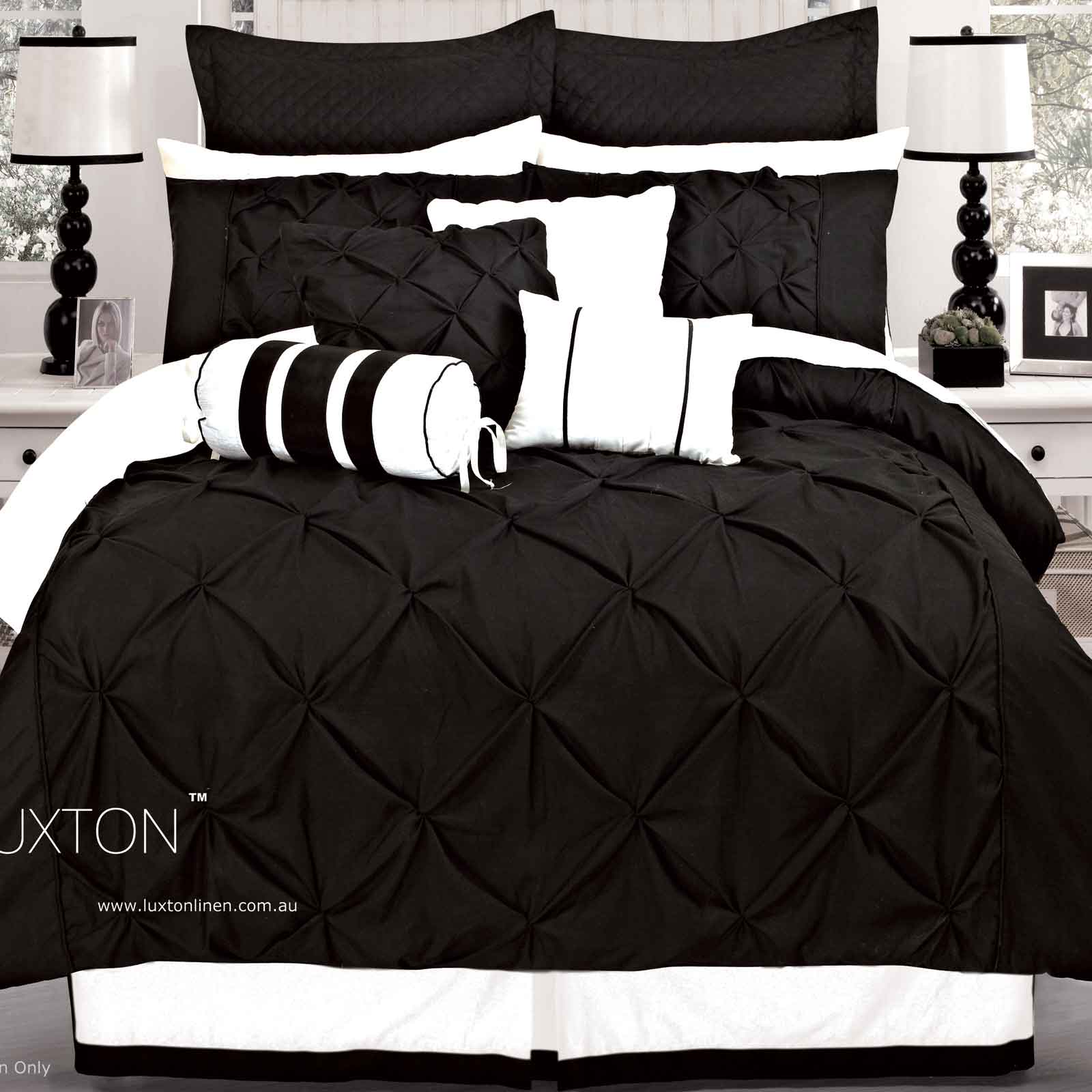Details about Luxton Linen Bed - Queen / King Duvet / Quilt Cover Set ...